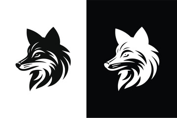 Fox head icon line out vector illustration design on white background.