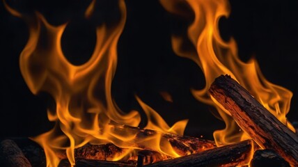 Fototapeta premium Flame, Fire, Fire, Coals, Fire Sparks, Fireplace, Firewood, Ignition, Ash, Lava, Barbecue