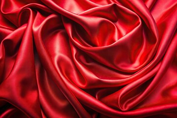 Obraz premium Shiny silk sheet background in rich red color