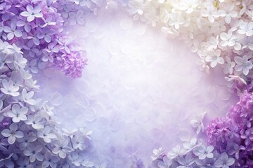 Soft blend of white and light purple colors