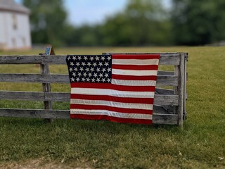 American Flag, Old World Wisconsin, July 2023