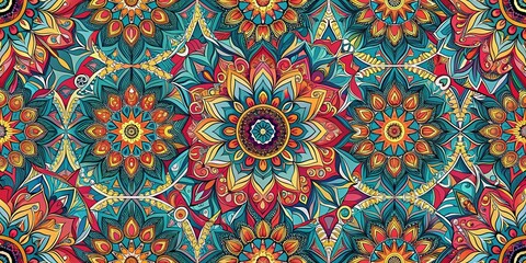 Surreal Geometric Seamless Pattern - Abstract Background for Modern Design and Art Projects