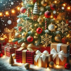 Festive Christmas Tree
