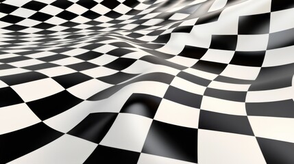 Obraz premium Blurred, shifting grid patterns creating an optical illusion, optical illusion, mind-bending abstract