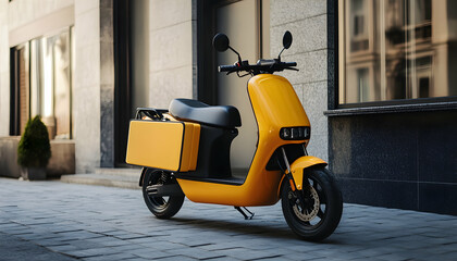 Delivery Scooter for Branding Mockup