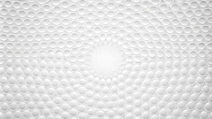 Naklejka premium White wall texture background with rounded symmetrical pattern