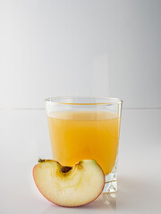 Organic Apple Cider and Fresh Red Apples, Healthy Autumn Beverage with Juicy Sweet Fruit
