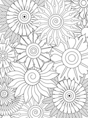 Flowers Coloring Pages For Adules