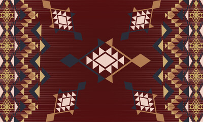 ethnic motifs or triangular motifs for fabrics, motifs, etc	