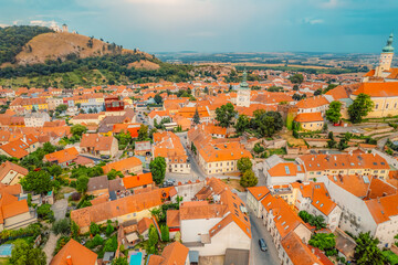 Mikulov Castle in Mikulov in South Moravia, Czech Republic. Most important castles in South Moravia