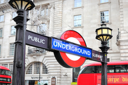 Piccadilly Circus Station of the London Underground 