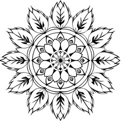 Fototapeta premium Black and white flower