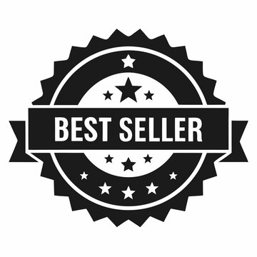 Badge with the words &ldquo;best seller&rdquo; vector