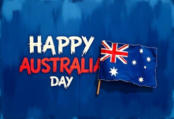 Happy Australia Day background illustration
