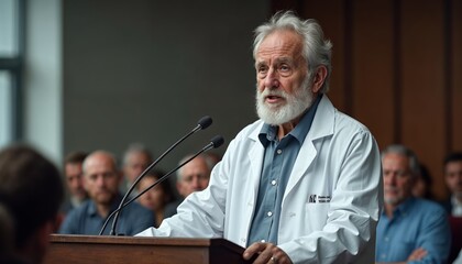 Senior Doctor Addresses Medical Community on Important Health Issues