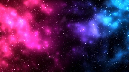 Fototapeta premium Glowing particles floating randomly on a dark background, particle abstract, cosmic energy