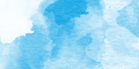Pastel blue paper texture pattern background with space,This watercolor design with watercolor texture on white background,Light blue background with watercolor.
