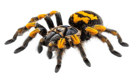 Tarantula golden knee isolated on transparent background