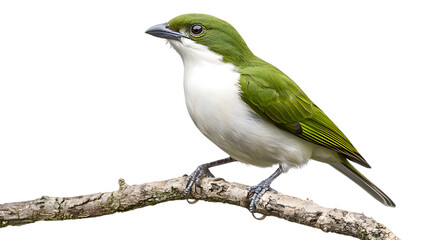 Obraz premium Bare-throated Bellbird Bird, Perched On A Branch, On Transparent Background PNG, Wallpaper, Cover And Smartphone Screen, PC, Laptop, Graphic, Transparent PNG