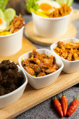 rice bowl lunch box topping chicken home made