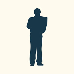 Human icon business person or businessman vector