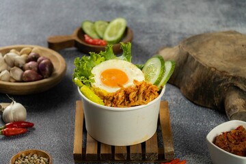 rice bowl lunch box topping chicken home made