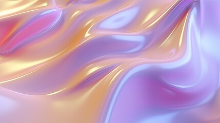Wavy abstract background. Brightly colored polymer surface with a wavy shape. A dynamic plastic form.