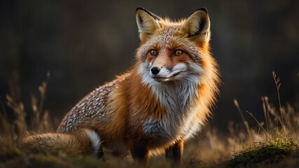 Fototapeta premium red fox vulpes