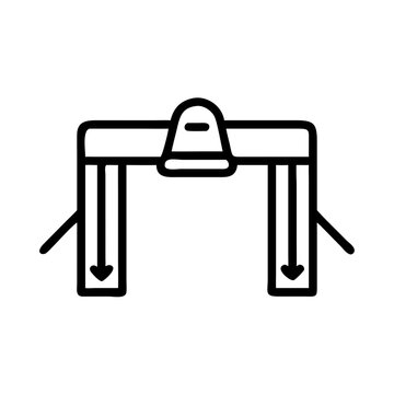 recommend clip art: Turnstile Icon with Arrows for Entry or Exit Control