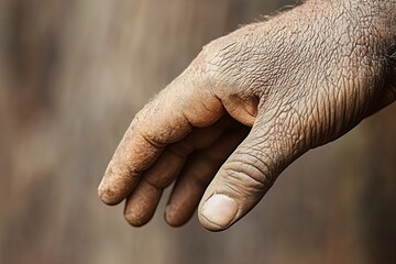 Fototapeta premium Exploring the Concept of a Common Ancestor Through the Depiction of Human Hands in Nature