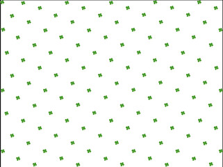 Green Clover Seamless Pattern with Light and Dark Green Diamond Background

