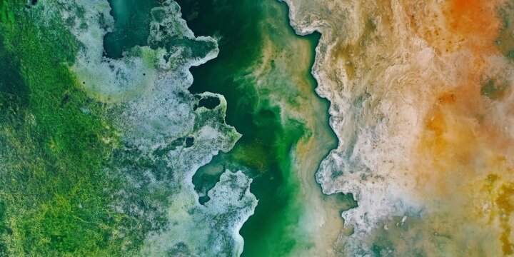 Aerial Perspective on Agricultural Runoff Effects