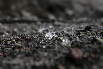 Landschaftsbild auf Island, Svinafellsjokull, Gletschersee