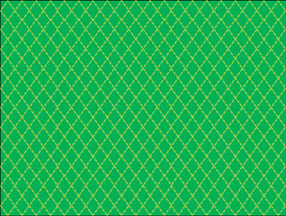 Green Clover Seamless Pattern with Light and Dark Green Diamond Background


