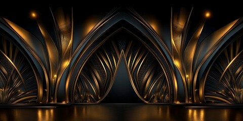 Captivating 1920s-inspired artwork showcasing the glamour of the era with its rich color palette.