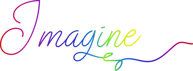 Imagine text, gradient color Imagine text