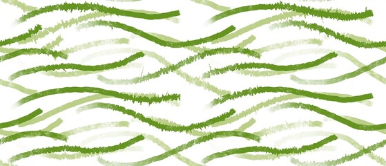Seamless abstract textured pattern. Simple background with green and white texture. Digital brush strokes background. Lines. Designed for textile fabrics, wrapping paper, background, wallpaper, cover.