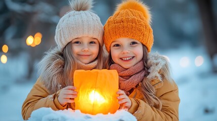 Children making handmade lanterns for St. Martin Day in Germany, celebrating light and generosity in mid November