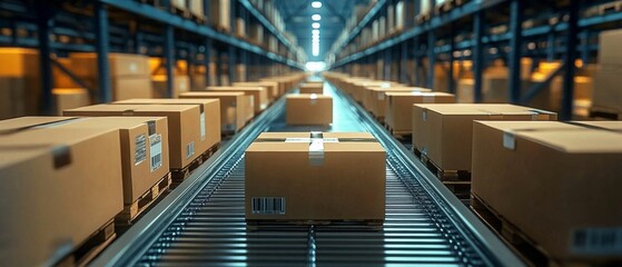 Obraz premium Streamlining Warehouse Logistics for Improved Supply Chain Efficiency