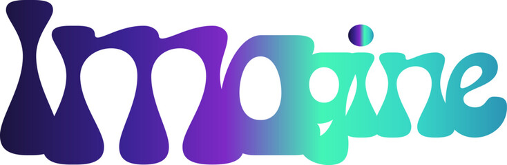 Imagine text, gradient color Imagine text