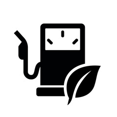 Sustainable fuel icon. Green energy