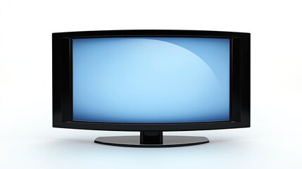 Modern Flat Screen TV on Minimalist Background