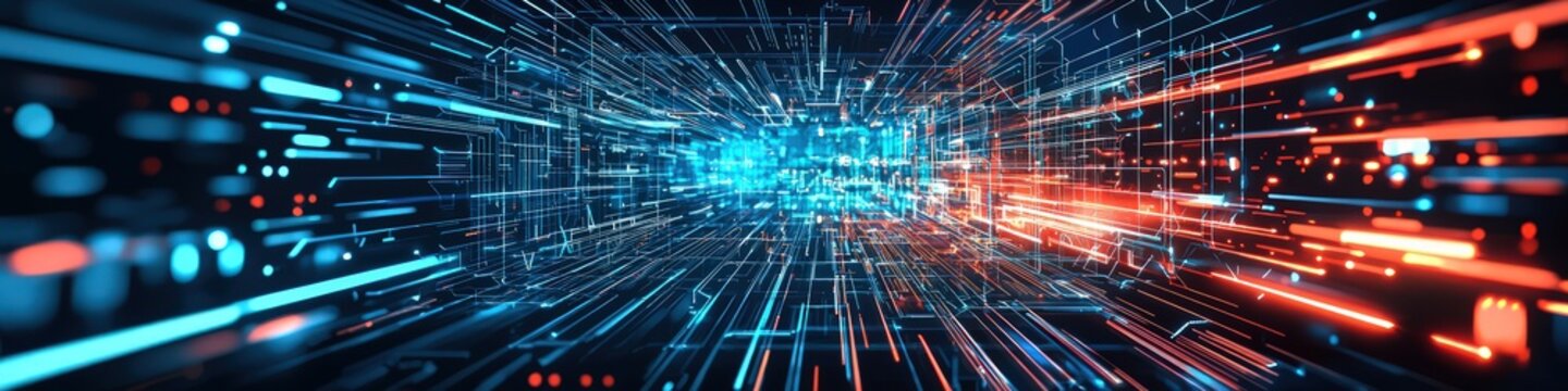 High-tech abstract background with digital elements, futuristic vibes