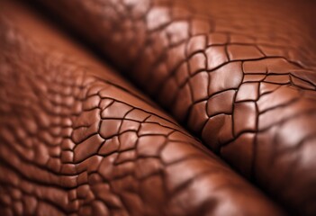 Closeup shot of a leather surface