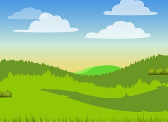 Fototapeta premium landscape with mountains