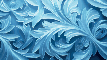 Frost pattern texture. Ice on window glass realistic effect freeze surface ornate abstract snowflake patterns icy winter wallpaper papercut cartoon fabric print vector illustration