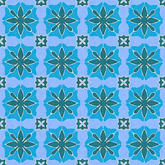 Batik seamless pattern, geometric repeating pattern