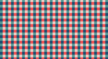 Christmas checkered background. Buffalo check pattern. Vintage grid backdrop.