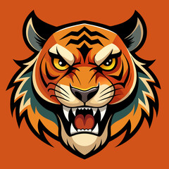 tiger head vector