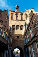 Lanxmeerpoort of Binnenpoort a 14th century gateway in Culemborg, Gelderland, The Netherlands, Europe